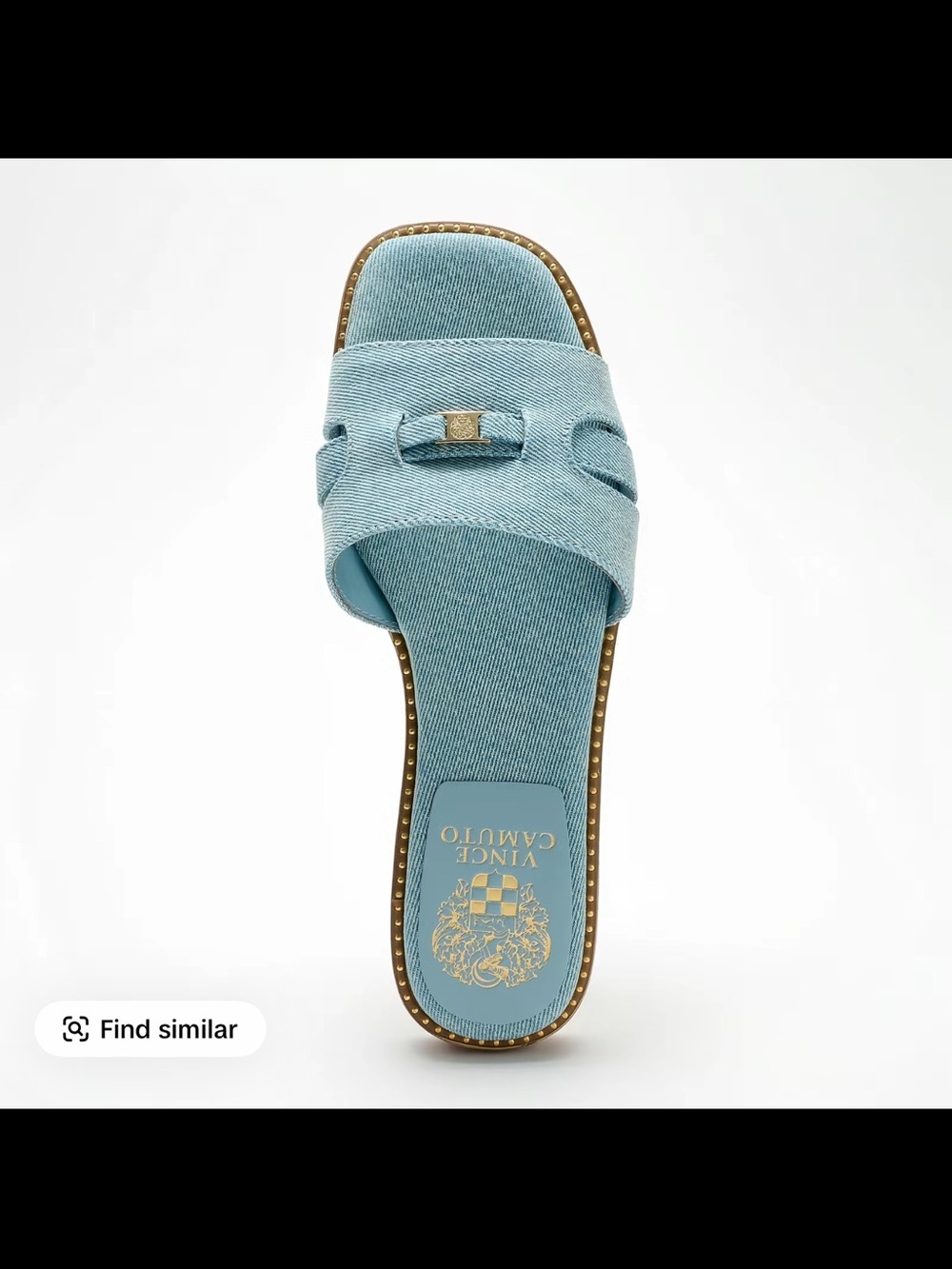 Vince Camuto Padded Leather or Textile Slide Sanda